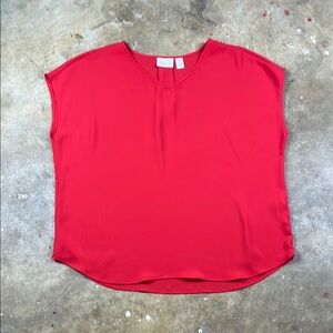 Chico's Red Boxy Blouse Relaxed Fit
Size: 2 (Large)